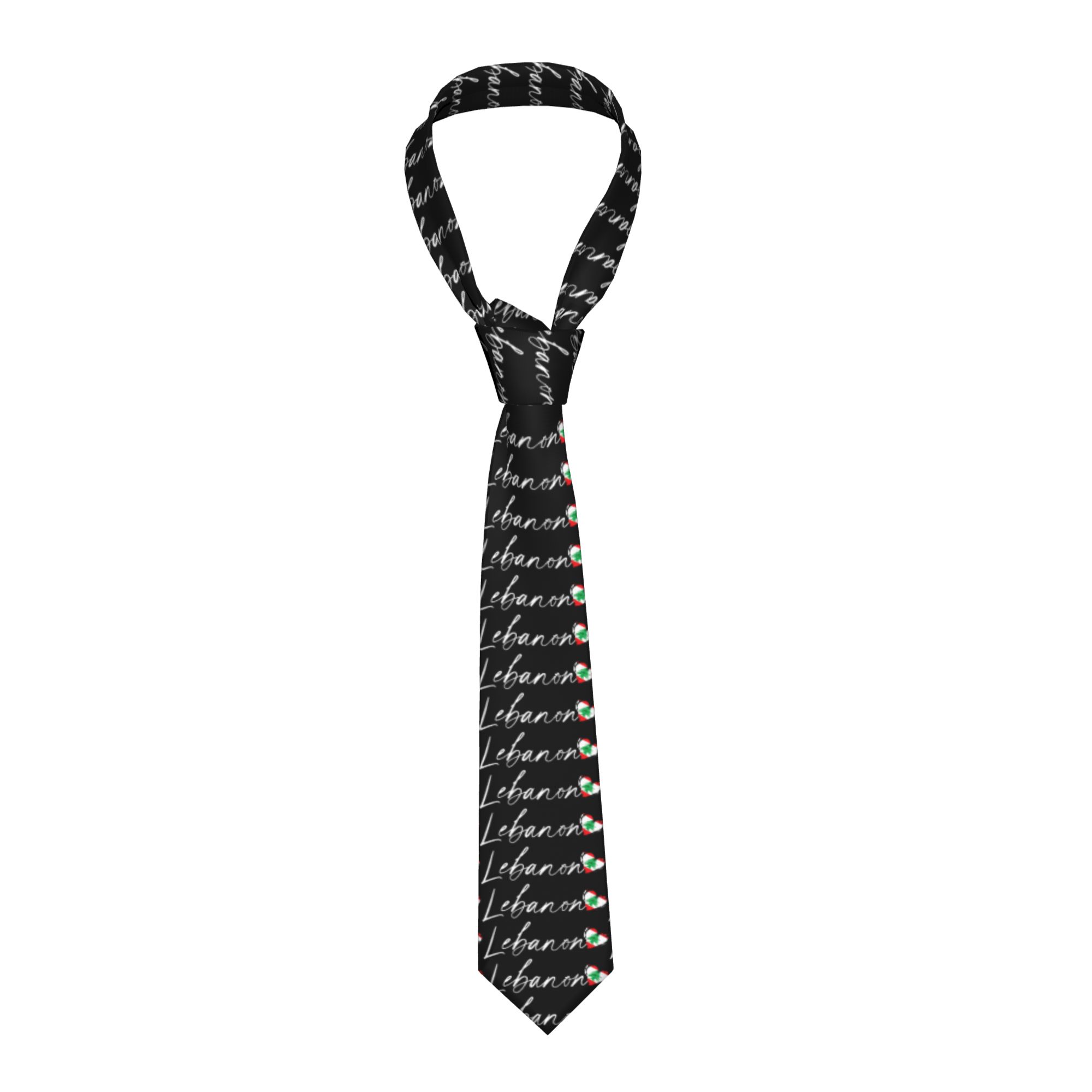 Men Accessories Lebanon - 남성용 넥타이 레바논 레바논 국기 넥타이