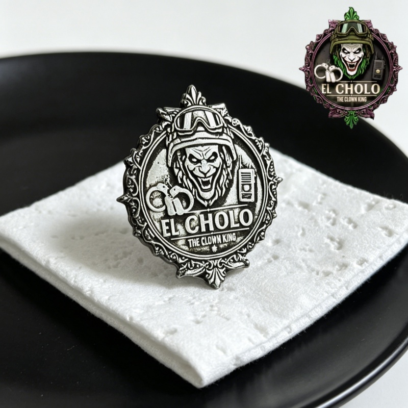 Men Accessories Brooch - 맞춤형 광대 로고 브로치, 개인 맞춤형