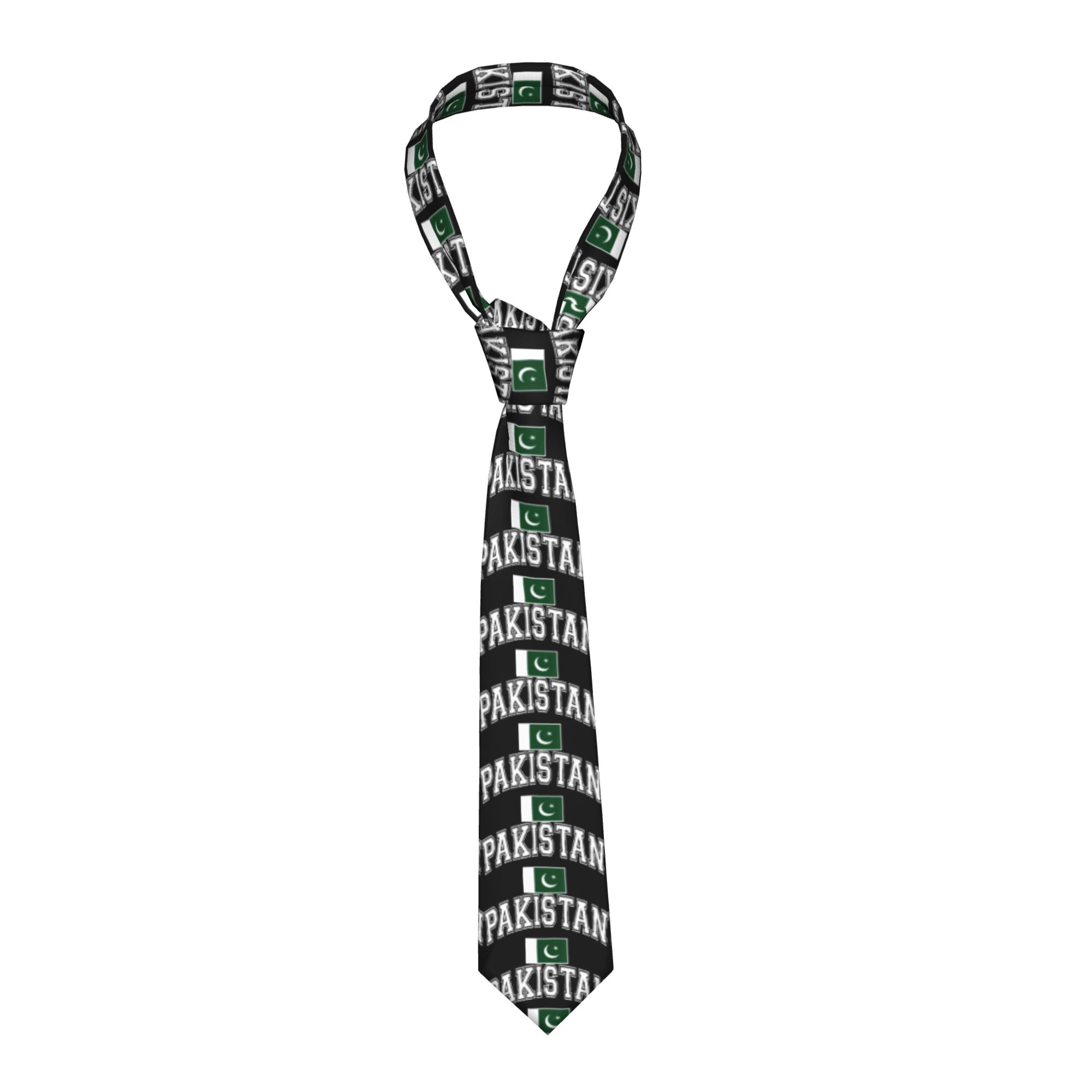 Men Accessories In Pakistan - 파키스탄 파키스탄 국기 넥타이 레저 넥타이