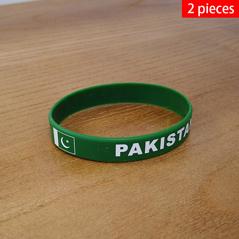 Men Accessories In Pakistan - 파키스탄 국기 손목 밴드, 스포츠 실리콘