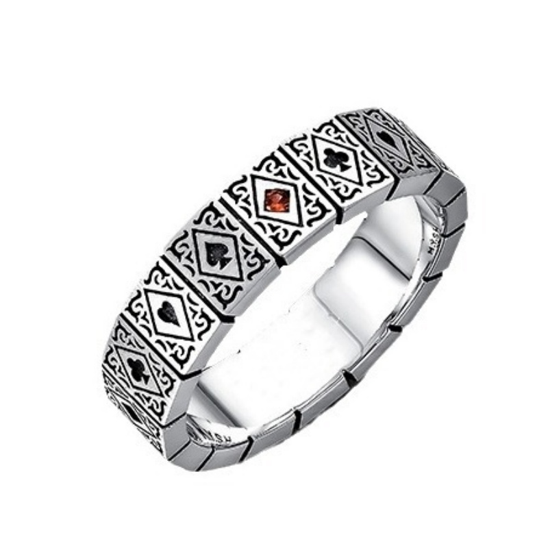Men Accessories Elegant - Buyee 925 스털링 실버 커플 반지,