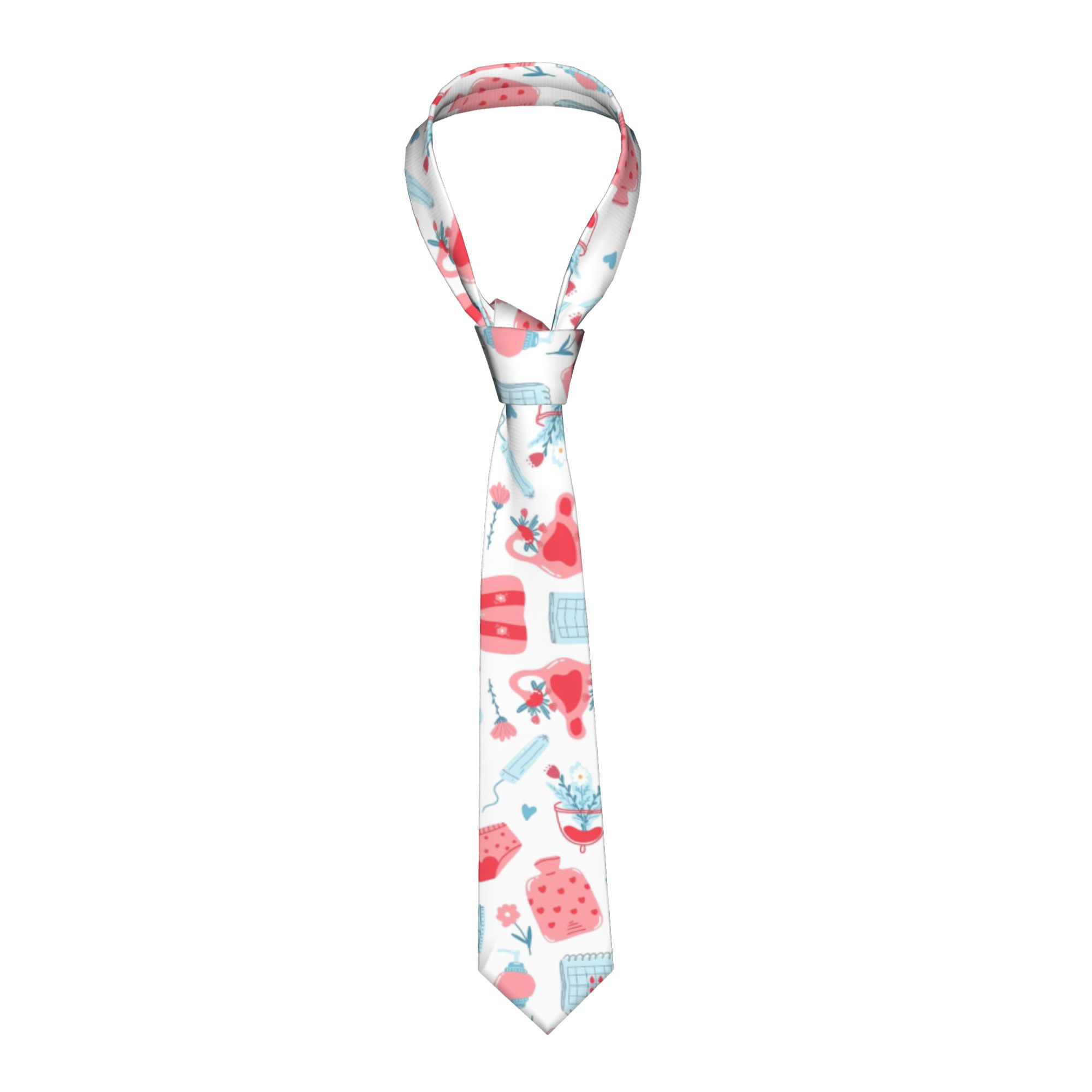 Men Accessories Elegant - 산부인과 건강 만화 넥타이 데일리 웨어