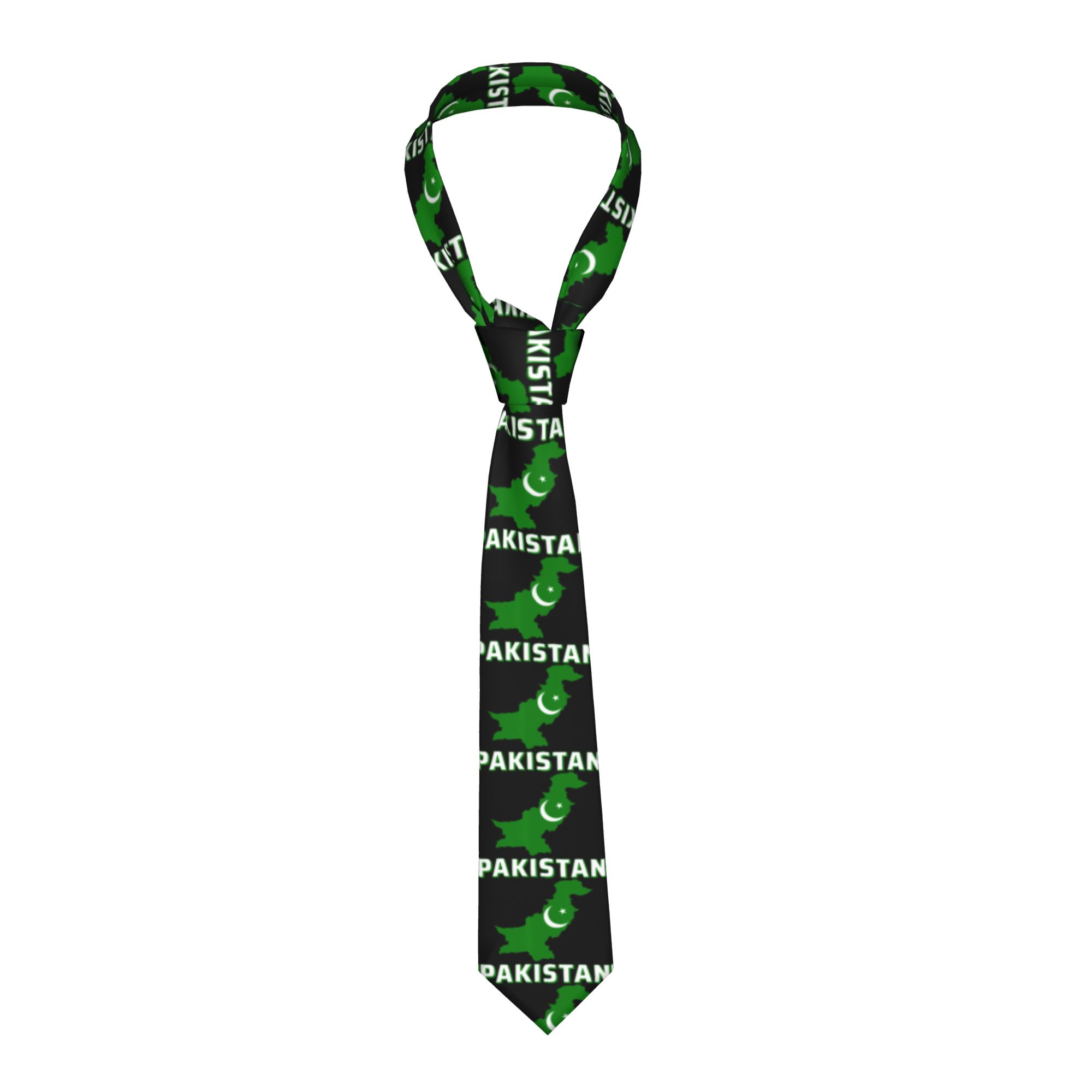 Men Accessories In Pakistan - 남성용 넥타이 파키스탄 국기 애국적인 아랍