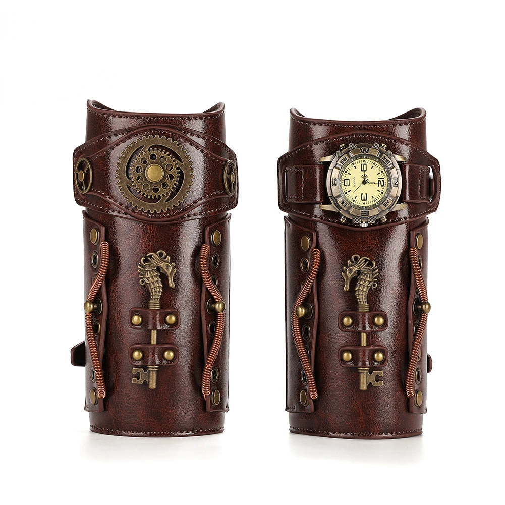 Men'S Viking Accessories - 스팀펑크 남성 시계 기어 갑옷 팔걸이