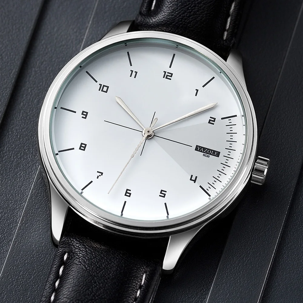 Men Accessories For Wrist - 탑 브랜드 YAZOLE 남성용 쿼츠 시계