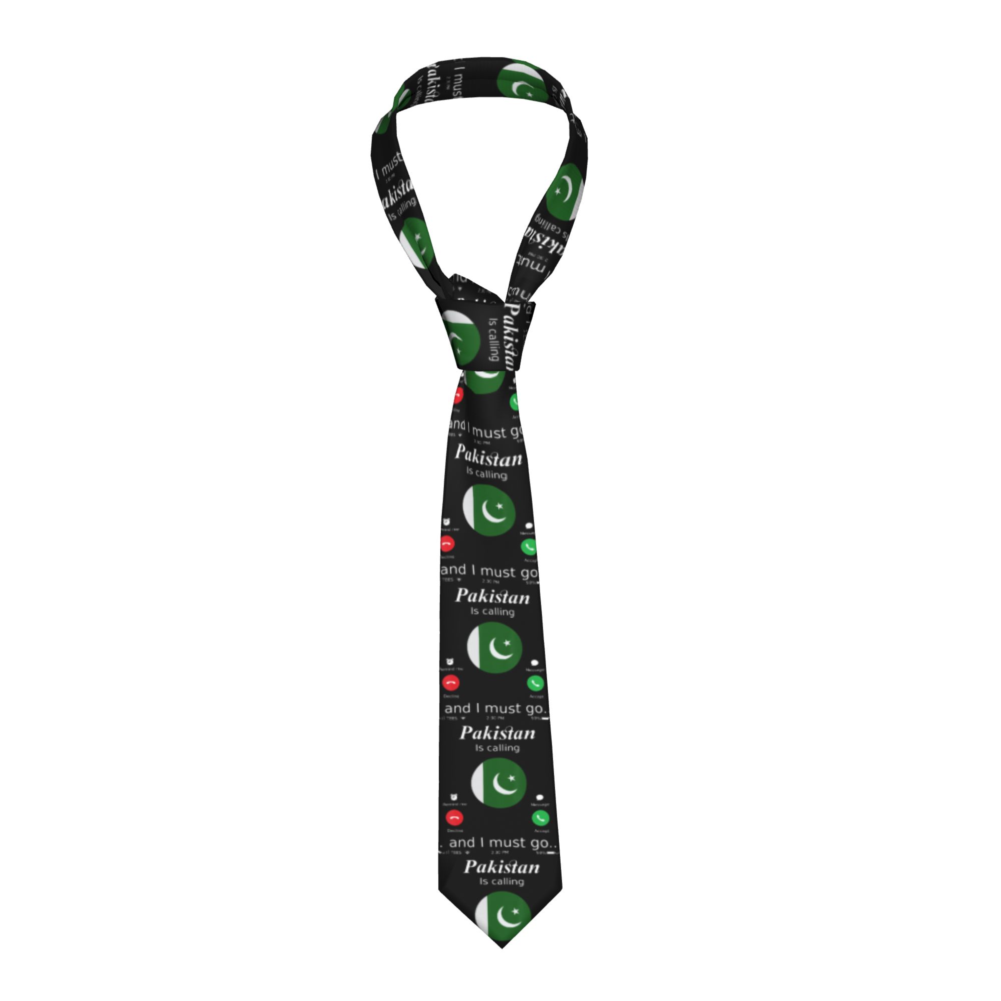 Men Accessories In Pakistan - 파키스탄이 부르고 있어요. 파키스탄 국기 넥타이,