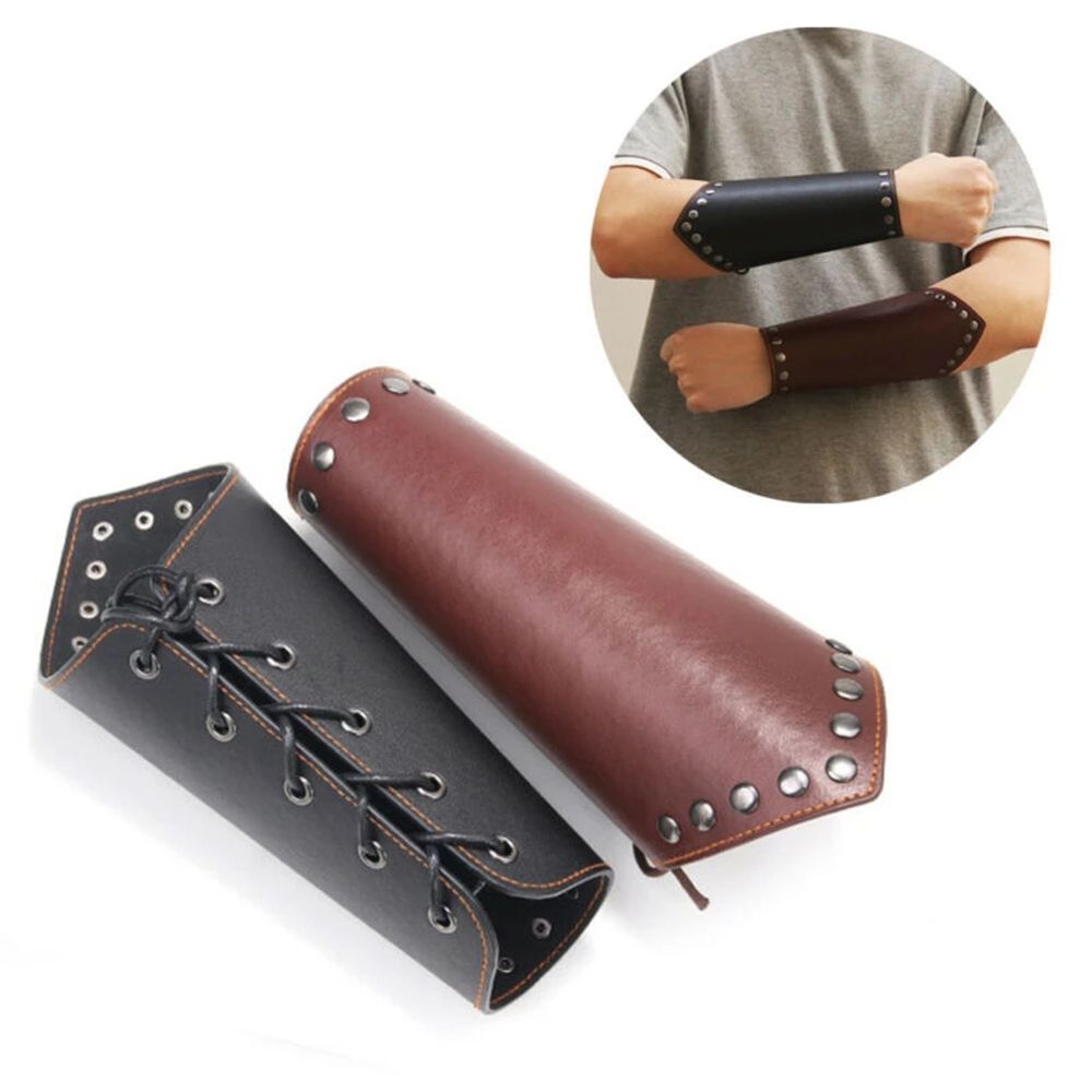 Men'S Viking Accessories - 스포츠 액세서리 가죽 양궁 팔 보호대