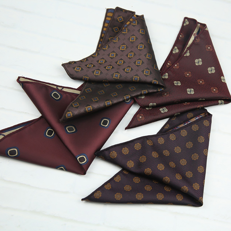 23cm 우아한 폴리에스터 네이비 블록 폴카 도트 포켓 - Men Accessories Elegant 리뷰 및 가격