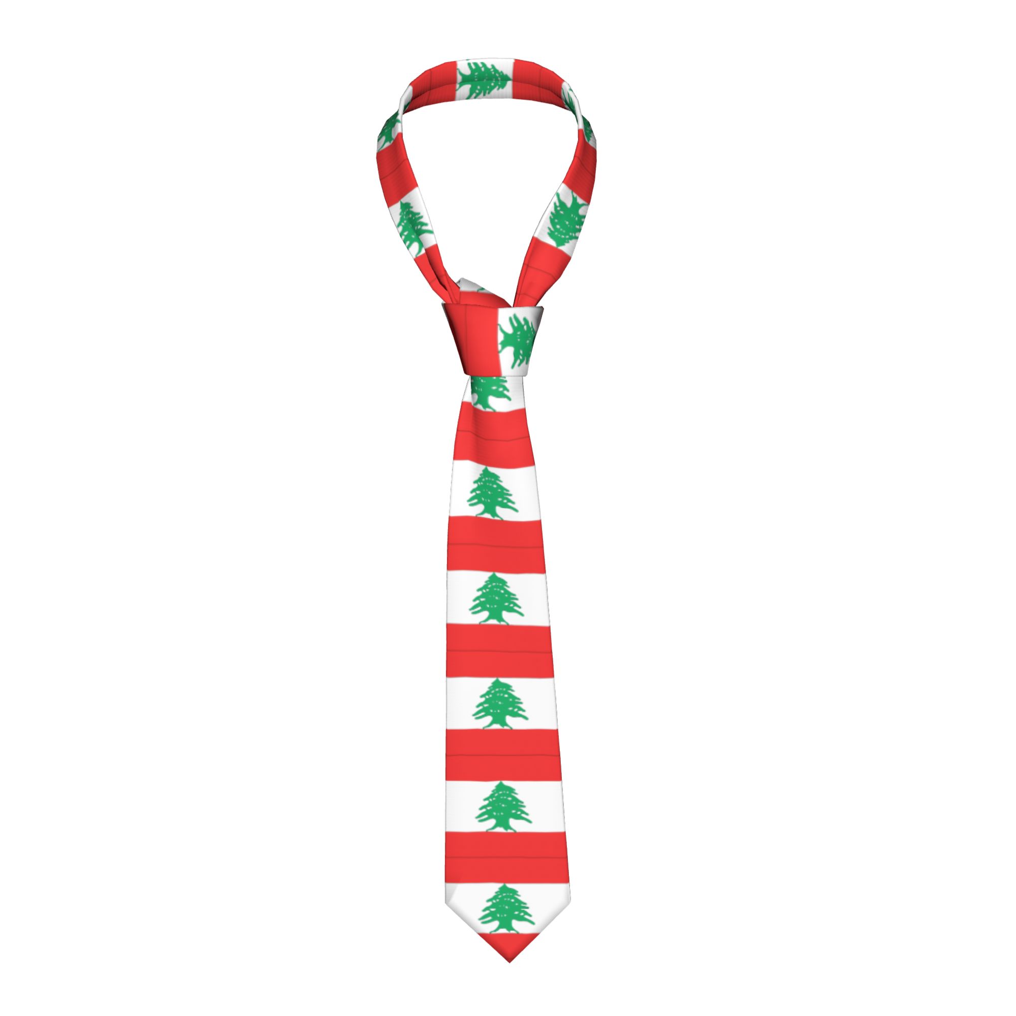 레바논 국기 넥타이 웨딩 넥타이 남성용 우아한 넥타이  - Men Accessories Lebanon 리뷰 및 가격