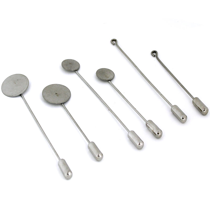 10개/세트 10 15mm 스테인레스 스틸 롱 브로치  - Men Accessories Brooch 리뷰 및 가격