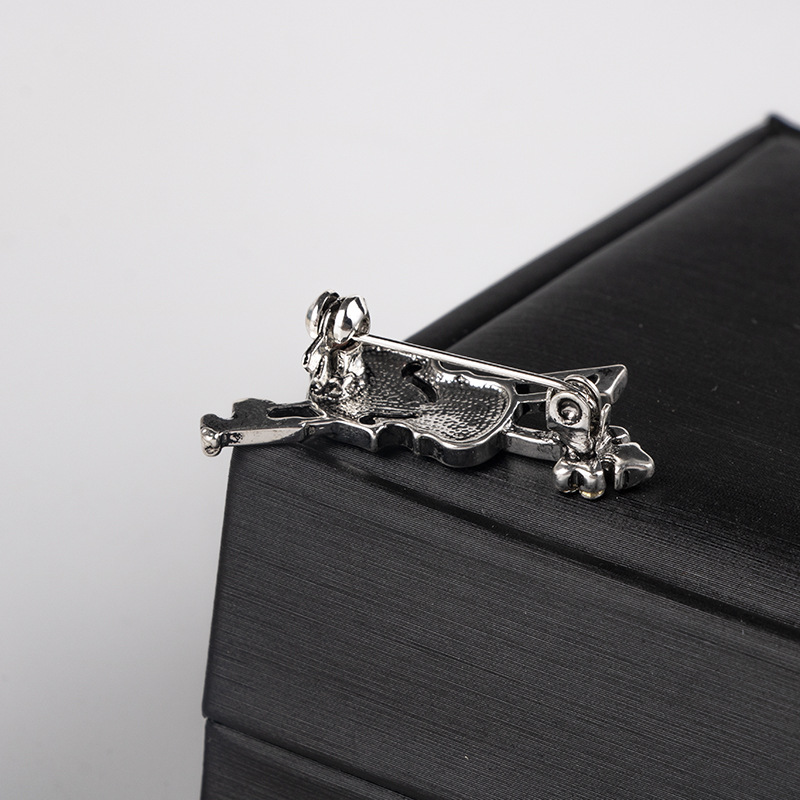 크리스탈 바이올린 브로치 쥬얼리 럭셔리 음악 장비 클래 - Men Accessories Brooch 리뷰 및 가격