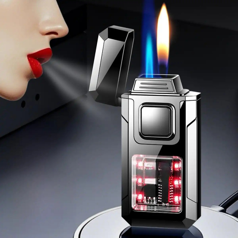 바람에 강한 음성 제어 금속 라이터, LED 디스플레이 - Lighter Windproof 리뷰 및 가격