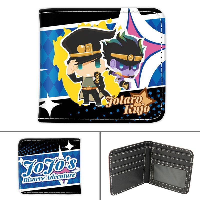 조조의 기묘한 모험 쿠조 죠타로 남성 지갑 소형 이중  - Men'S Accessories Anime 리뷰 및 가격