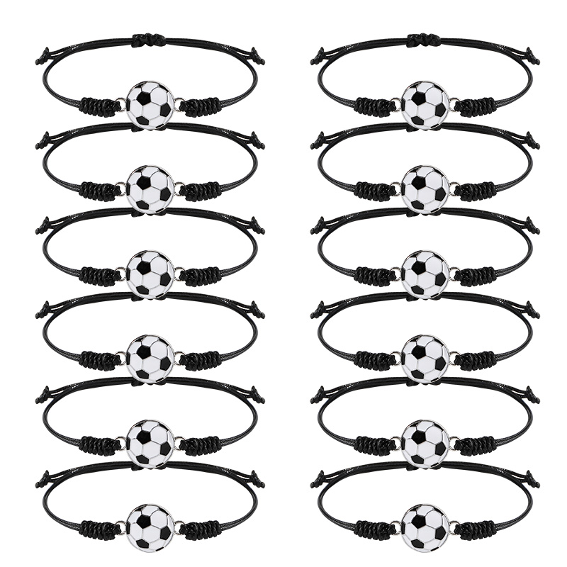 5/10Pcs 손으로 짠 축구 팔찌 여성을위한 조절 가 - Men Accessories For Wrist 리뷰 및 가격