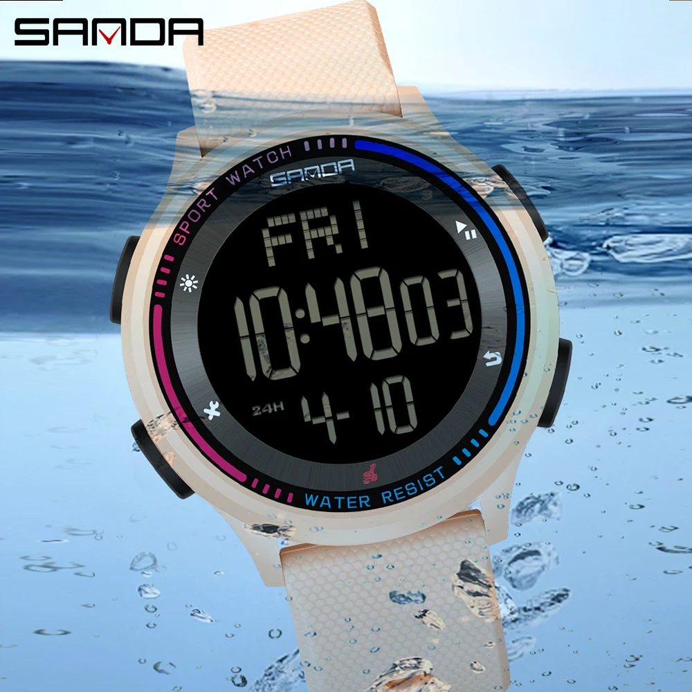 Sanda 6158 다중 기능 야외 스포츠 방수 디지털 - Men Accessories For Wrist 리뷰 및 가격