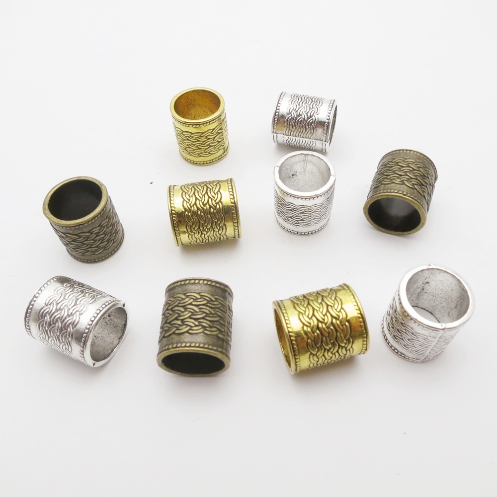 10 개/갑/팩 큰 큰 구멍 합금 바이킹 머리 두건 머 - Men'S Viking Accessories 리뷰 및 가격