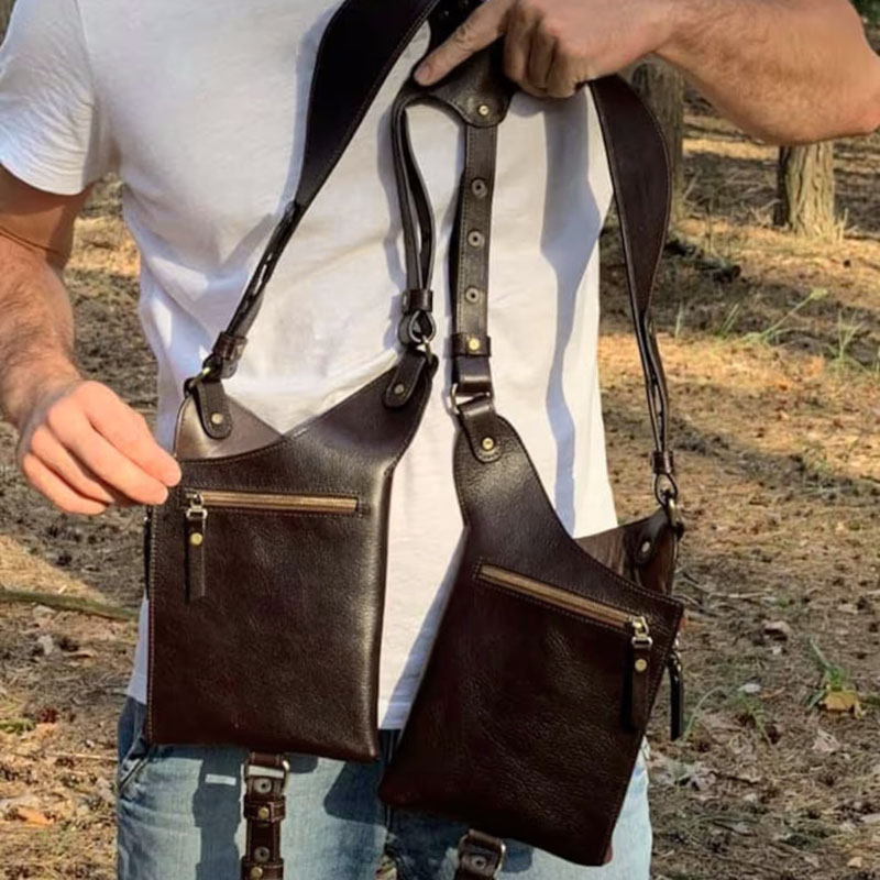 중세 스팀펑크 가죽 하네스 홀스터 백 조절 가능한 유틸 - Men'S Viking Accessories 리뷰 및 가격