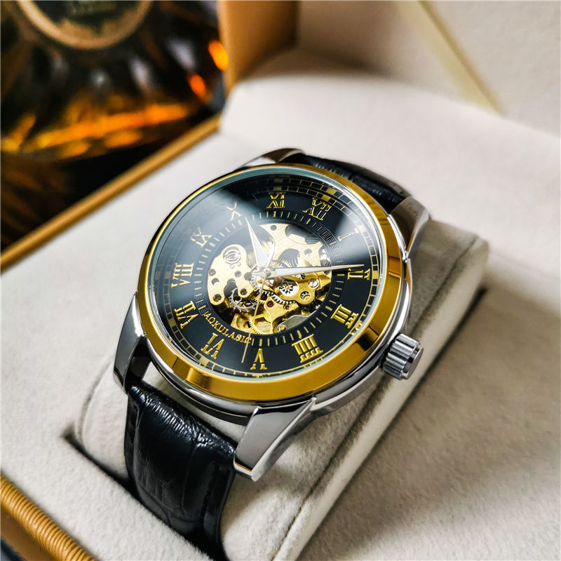 우아한 남성용 오토매틱 기계식 시계(스켈레톤 디자인)  - Men Accessories Elegant 리뷰 및 가격