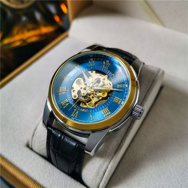 우아한 남성용 오토매틱 기계식 시계(스켈레톤 디자인)  - Men Accessories Elegant 리뷰 및 가격