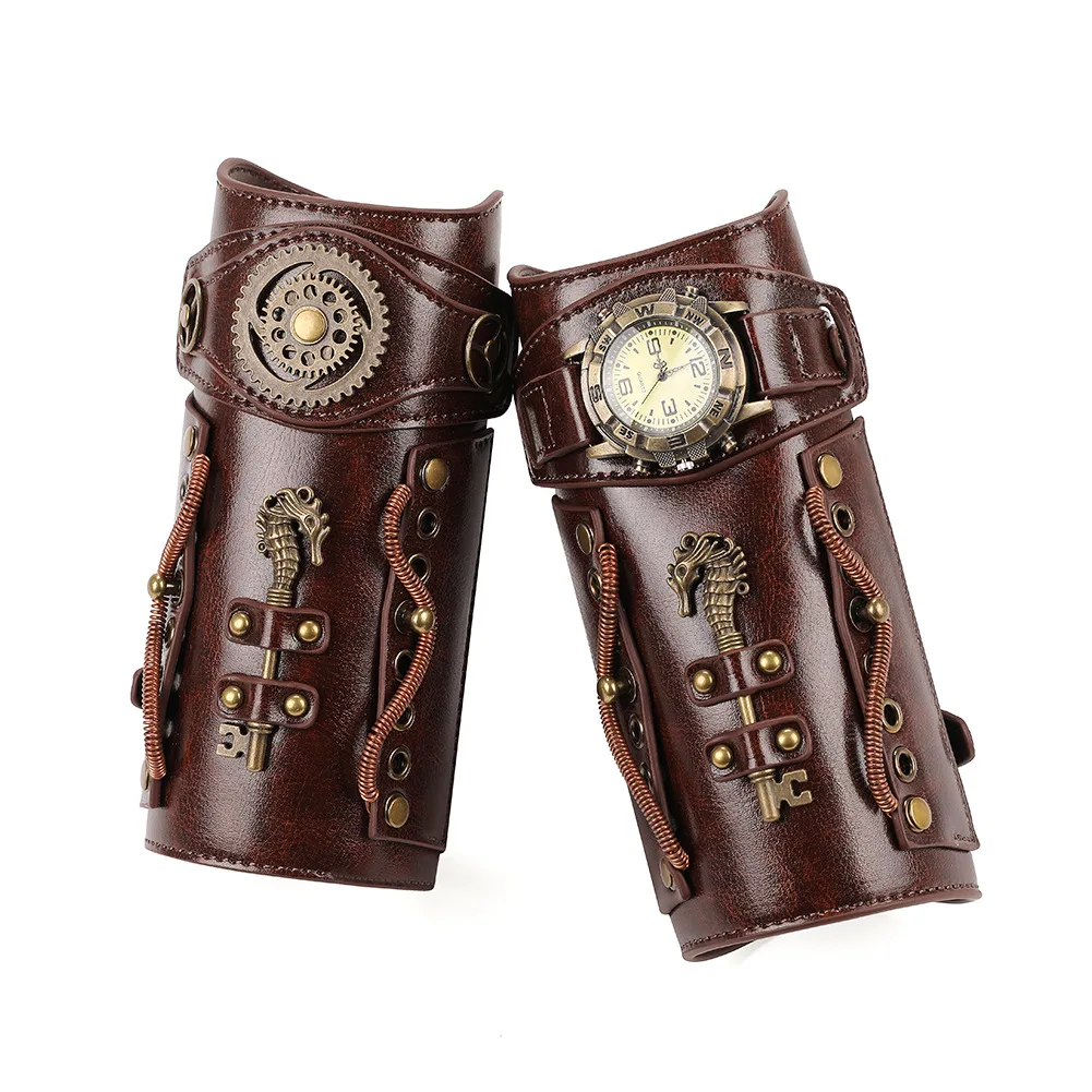 스팀펑크 남성 시계 기어 갑옷 팔걸이 빈티지 스팀펑크  - Men'S Viking Accessories 리뷰 및 가격