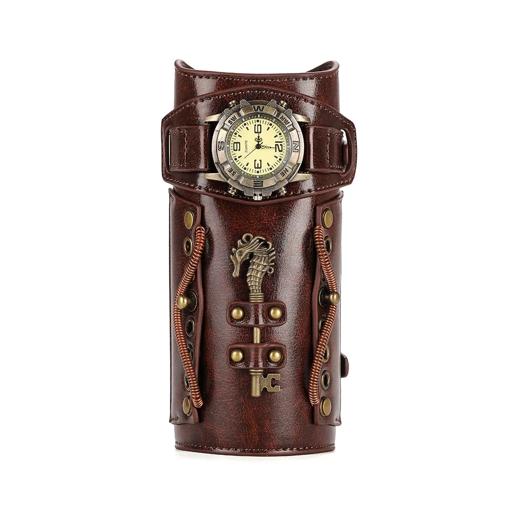 스팀펑크 남성 시계 기어 갑옷 팔걸이 빈티지 스팀펑크  - Men'S Viking Accessories 리뷰 및 가격