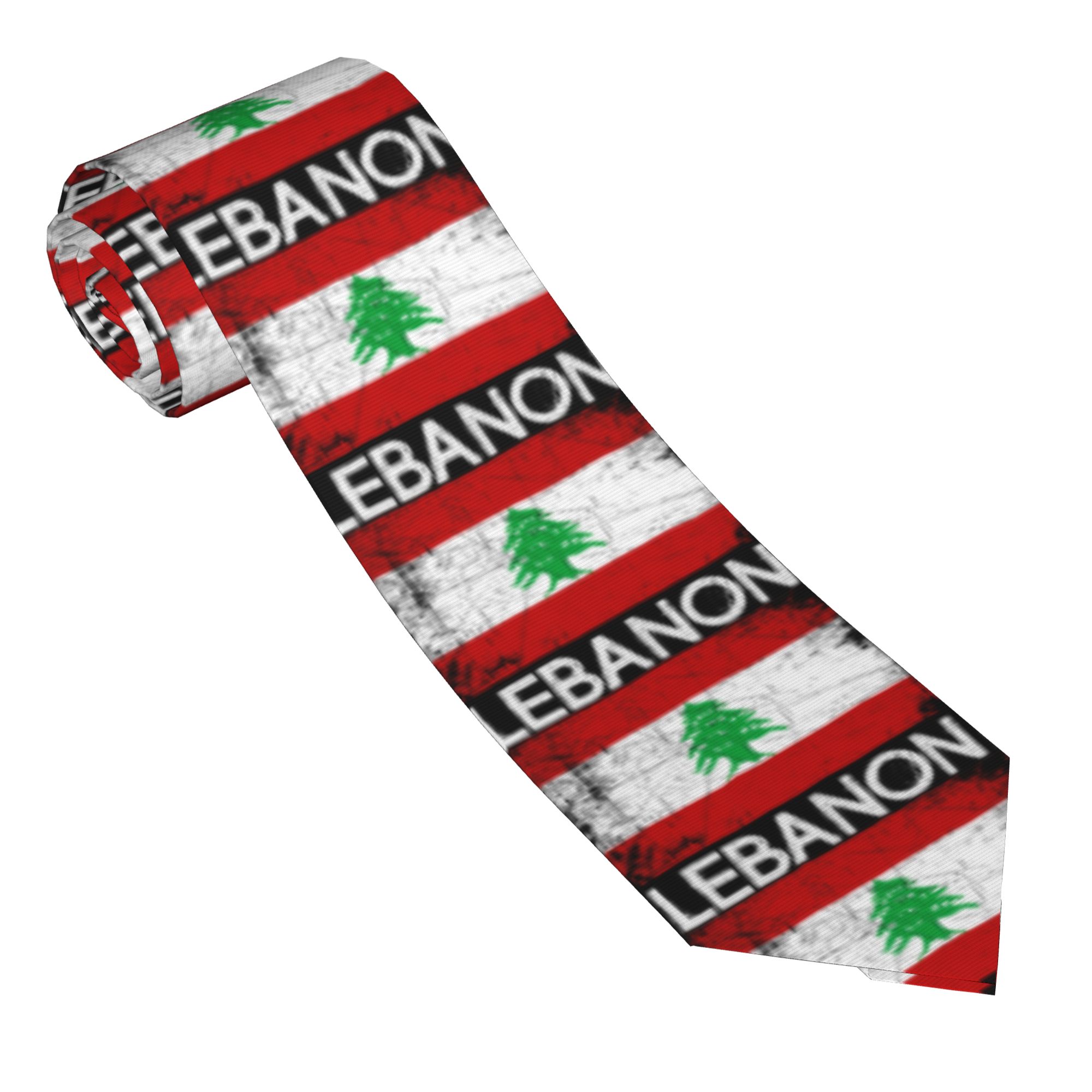 레바논 국기 레바논산 넥타이 웨딩 넥타이 남성 클래식  - Men Accessories Lebanon 리뷰 및 가격