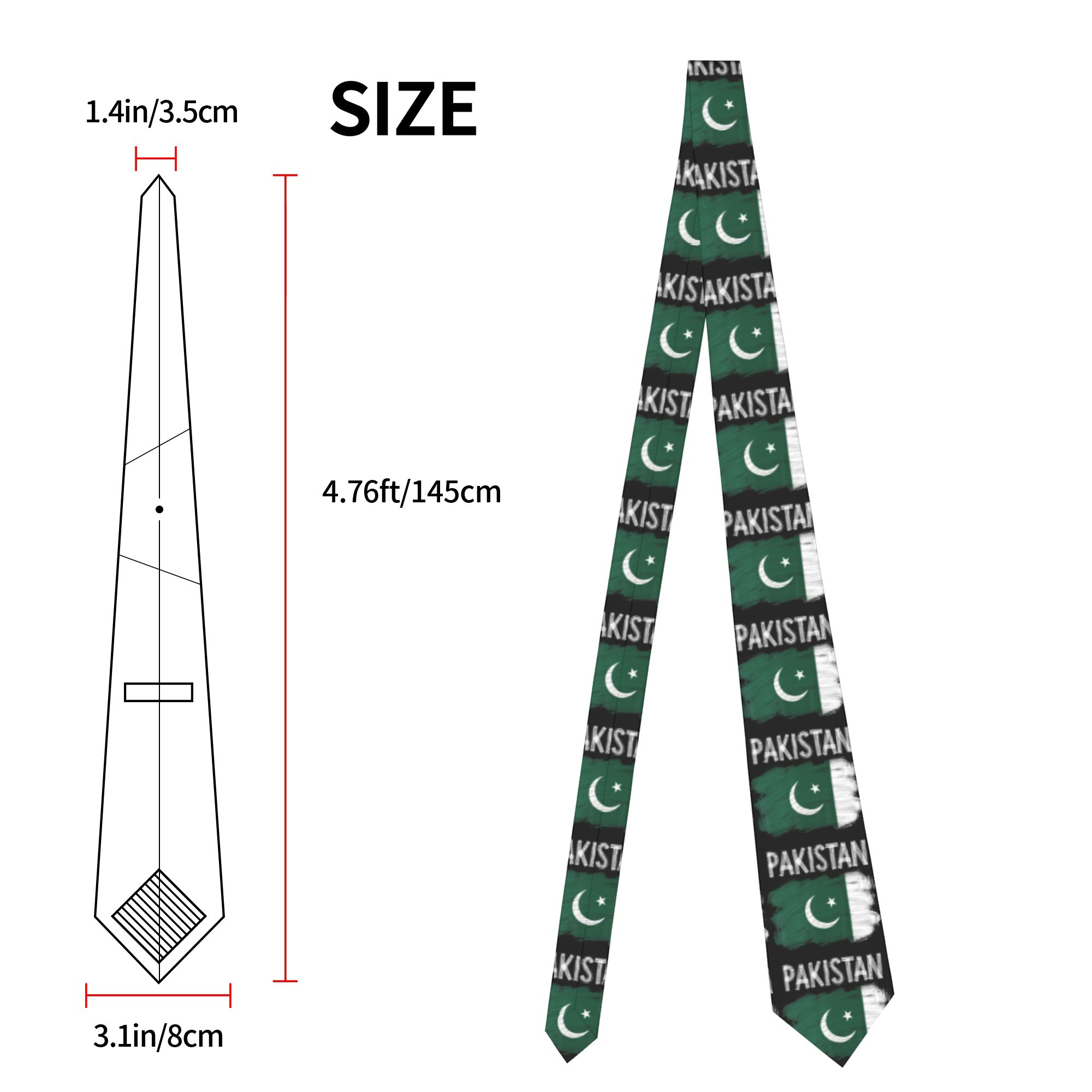 파키스탄 루트스 파키스탄 국기 넥타이 클래식 넥타이 남 - Men Accessories In Pakistan 리뷰 및 가격