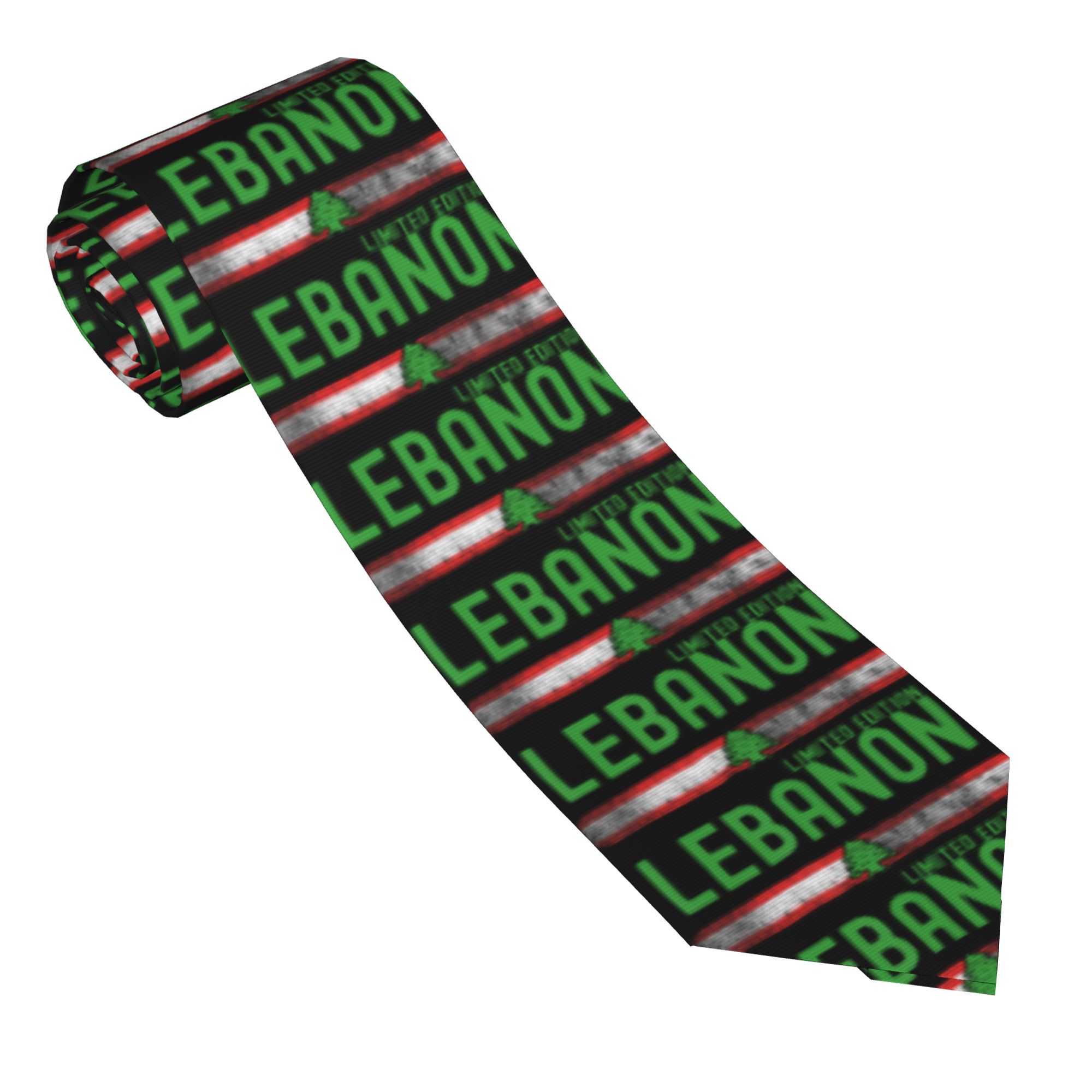 레바논 국기 애국적인 레바논 넥타이 디자인 넥타이 멋진 - Men Accessories Lebanon 리뷰 및 가격