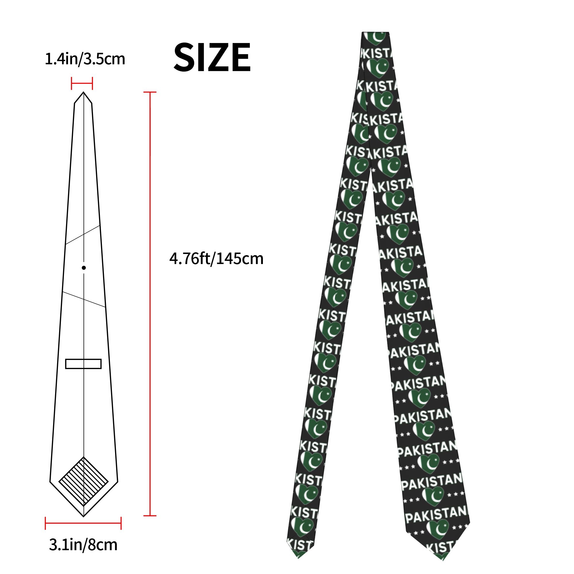 파키스탄 국기 하트 빈티지 파키스탄 국가 넥타이 데일리 - Men Accessories In Pakistan 리뷰 및 가격