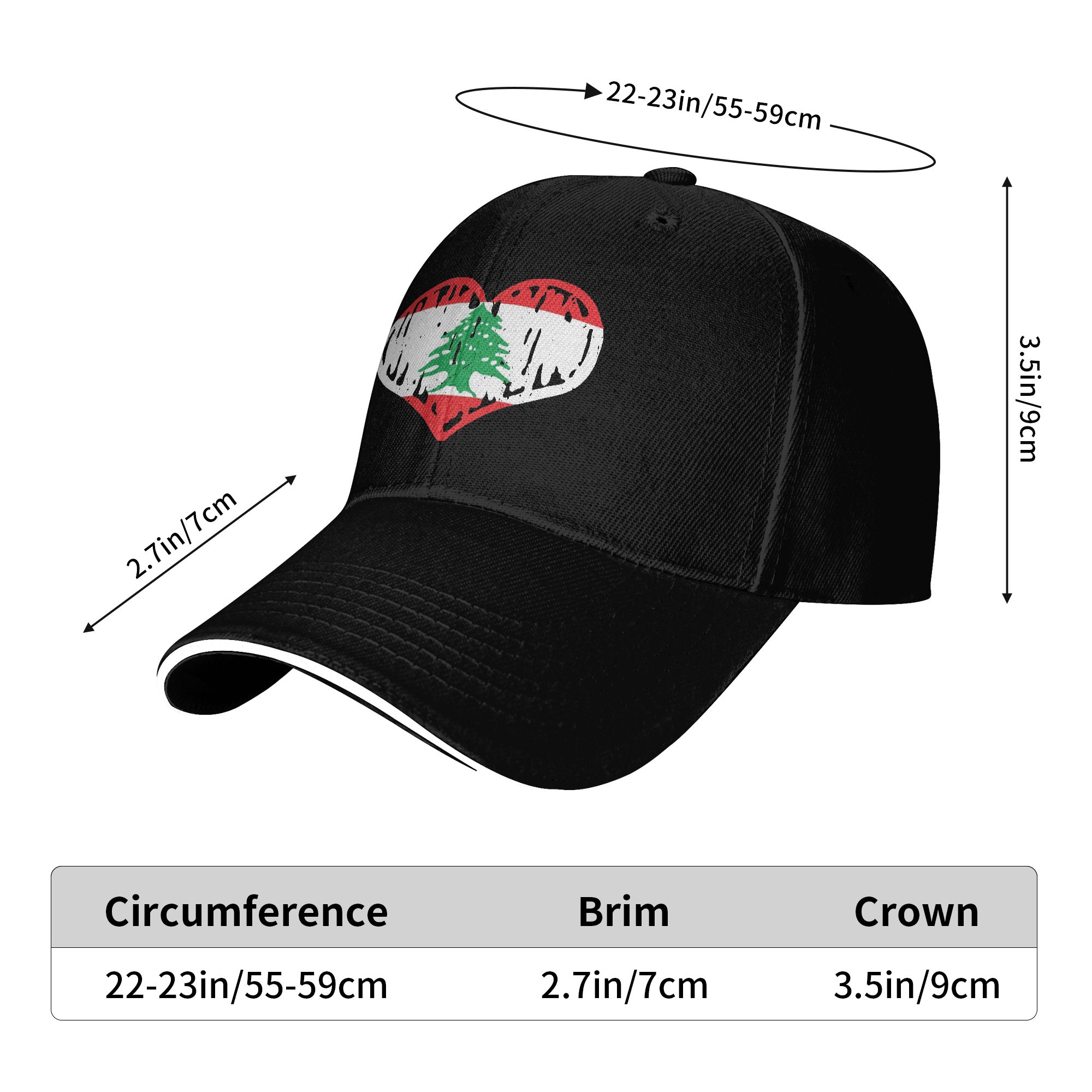 레바논 국기 하트 액세서리 남성 여성 야구 모자 트럭  - Men Accessories Lebanon 리뷰 및 가격