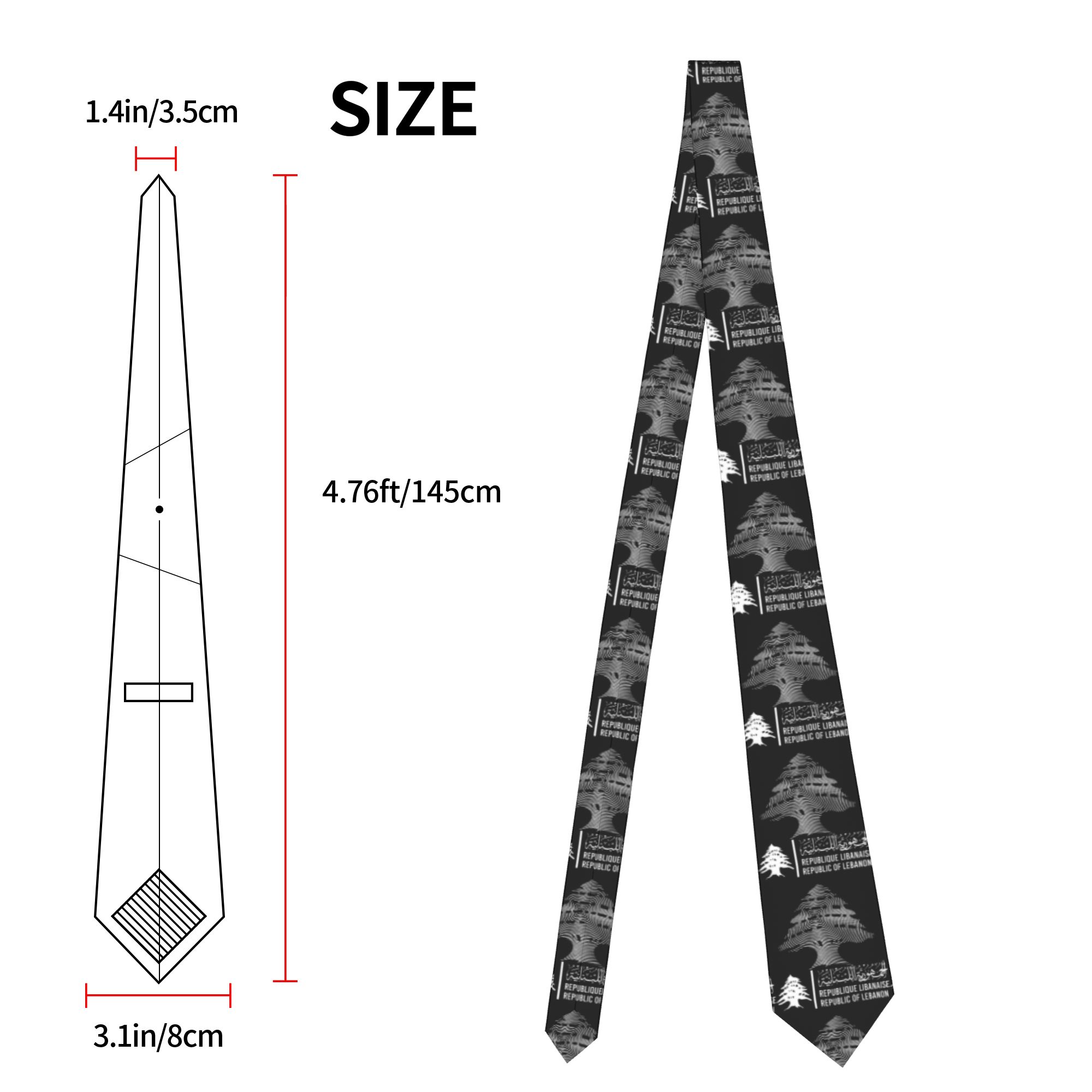레바논 국기 지도 베이루트 삼나무 레바논 넥타이 레트로 - Men Accessories Lebanon 리뷰 및 가격