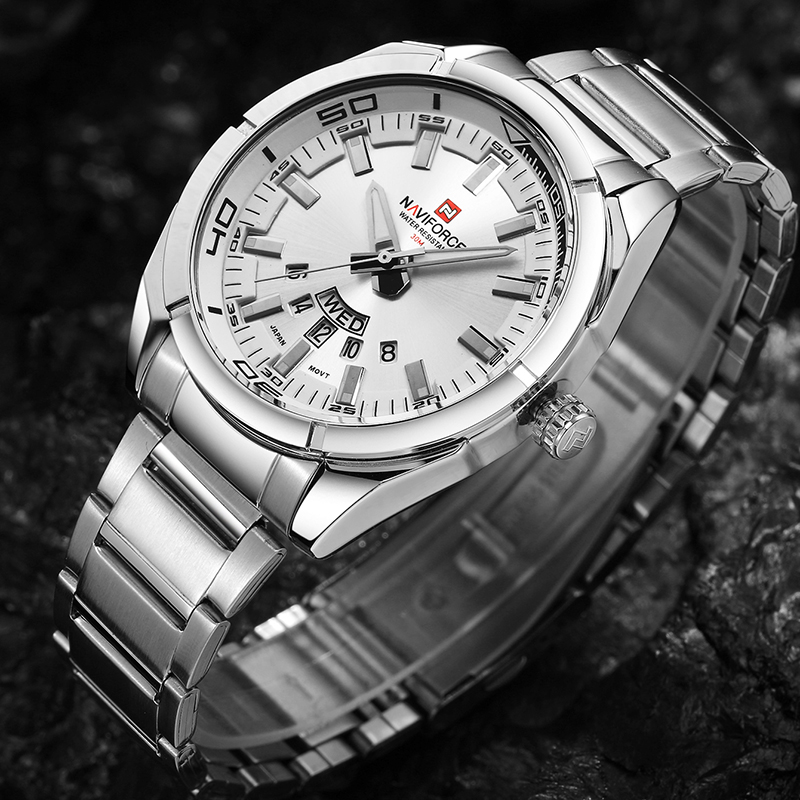 네비포스 브랜드 남성용 시계 풀스틸 방수 캐주얼 쿼츠  - Men Accessories For Wrist 리뷰 및 가격