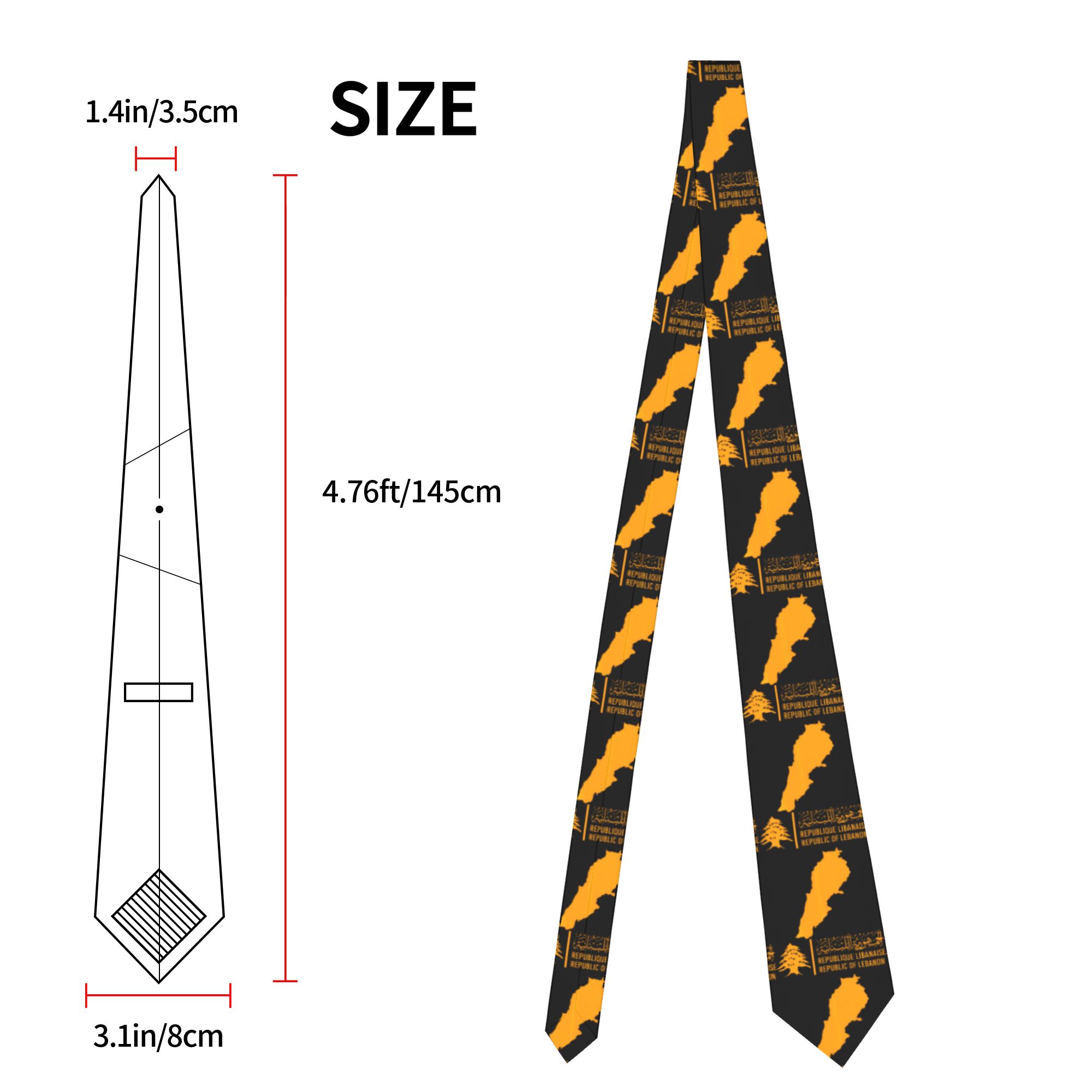 레바논 국기 지도 베이루트 삼나무 레바논 넥타이 캐주얼 - Men Accessories Lebanon 리뷰 및 가격
