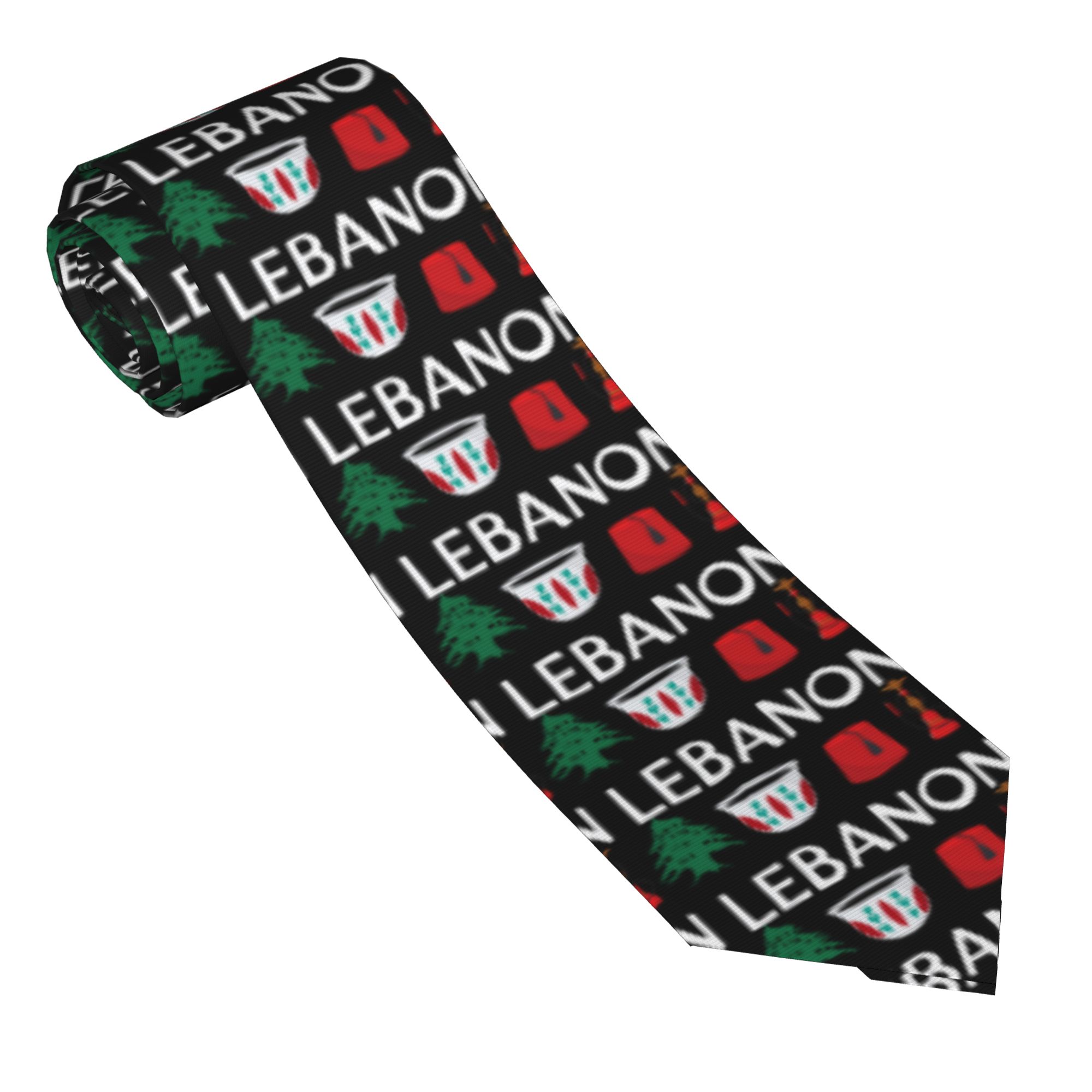 남성용 레바논 국기 넥타이 클래식 캐주얼 칼라 타이 맞 - Men Accessories Lebanon 리뷰 및 가격