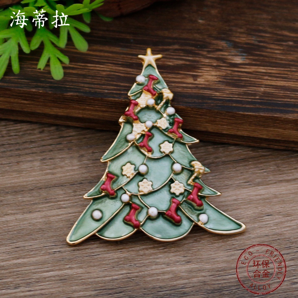 쥬얼리 DIY 액세서리 새로운 에나멜 불규칙 크리스마스 - Men Accessories Brooch 리뷰 및 가격