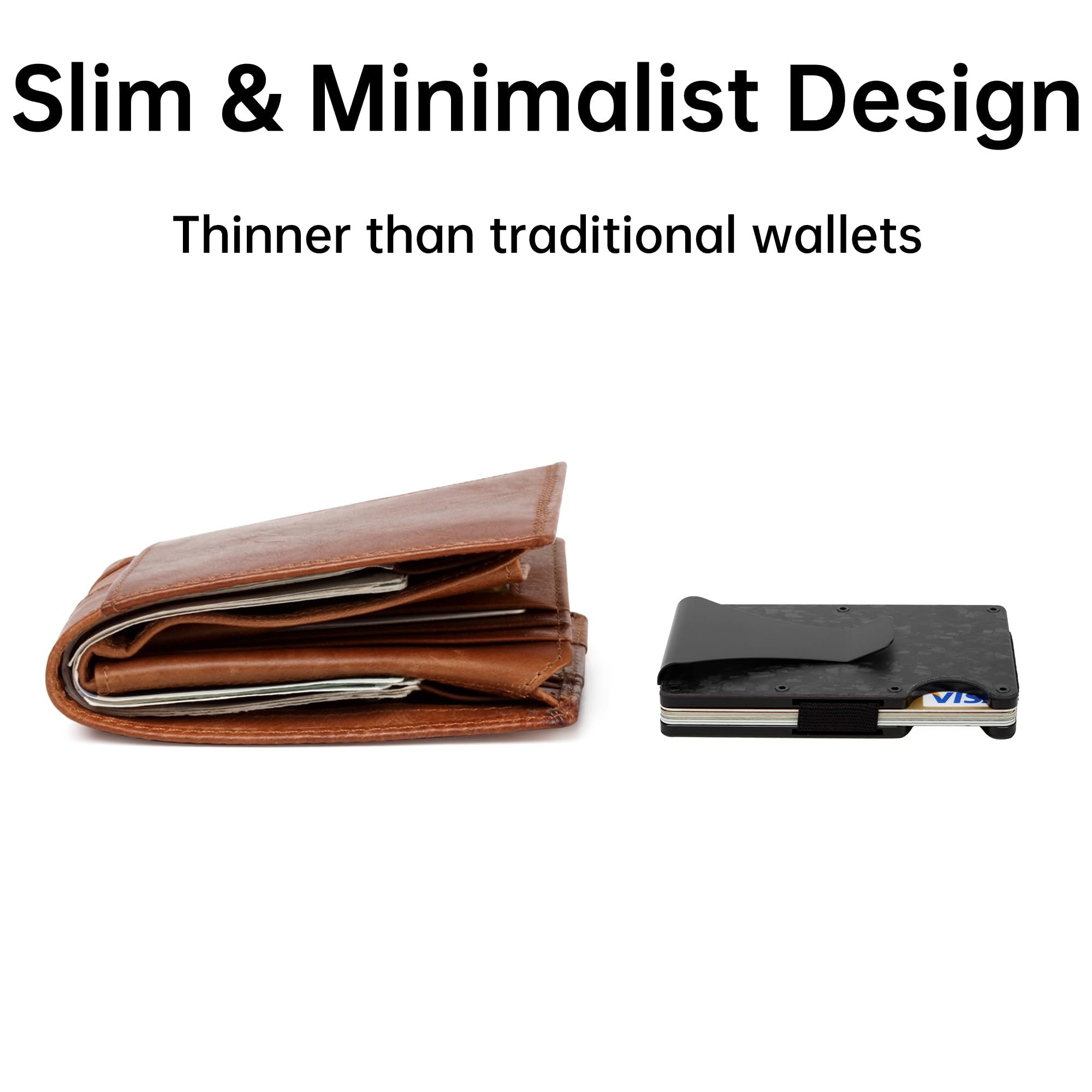 탄소 섬유 지갑, 금속 머니 클립 지갑, 남성용 미니멀 - Money Clip Slim 리뷰 및 가격