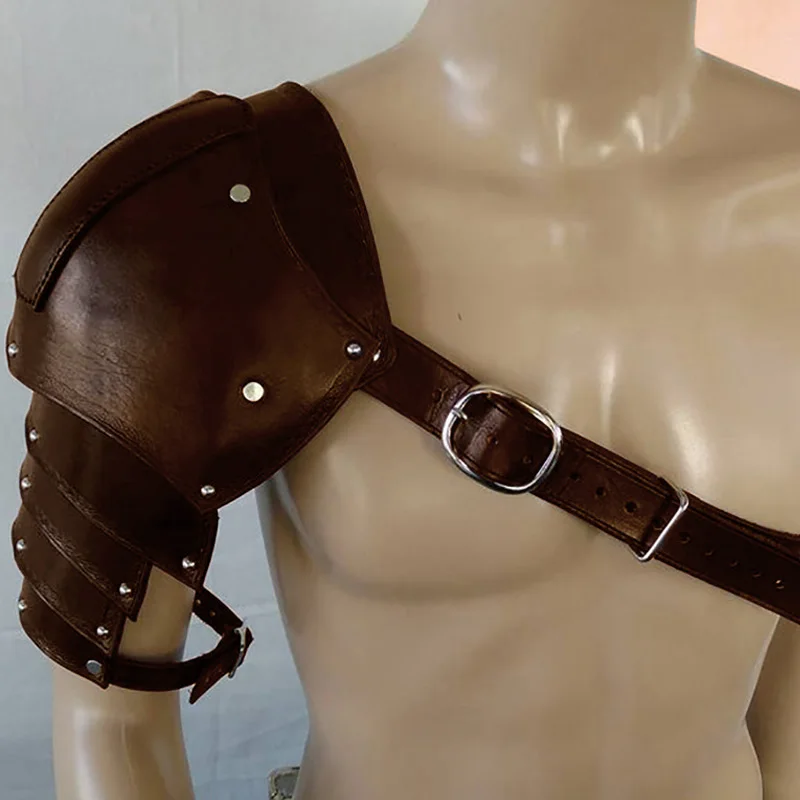중세 가죽 어깨 갑옷 Pauldrons 바이킹 기사 전 - Men'S Viking Accessories 리뷰 및 가격