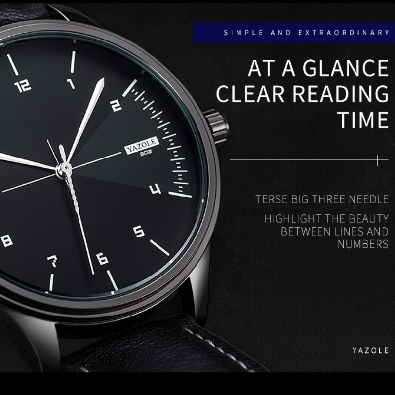 탑 브랜드 YAZOLE 남성용 쿼츠 시계 패션 캐주얼  - Men Accessories For Wrist 리뷰 및 가격
