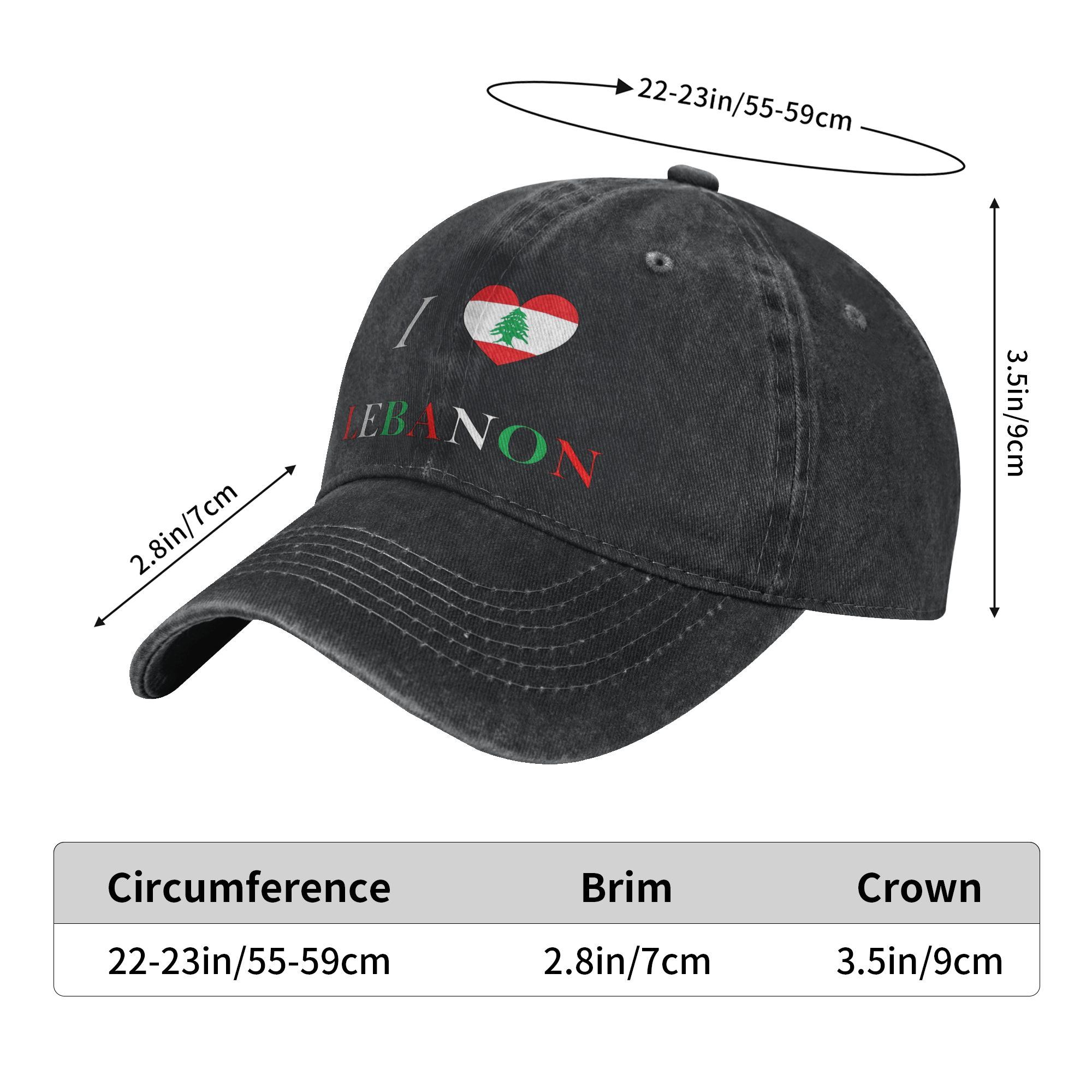 레바논 국기 하트 트럭 운전사 모자 남성용 여성용 야구 - Men Accessories Lebanon 리뷰 및 가격