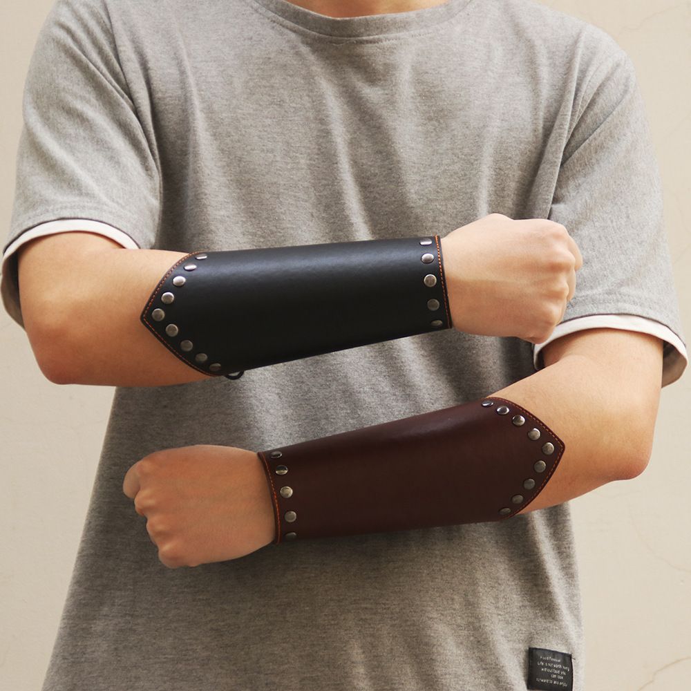 스포츠 액세서리 가죽 양궁 팔 보호대 펑크 건틀렛 바이 - Men'S Viking Accessories 리뷰 및 가격