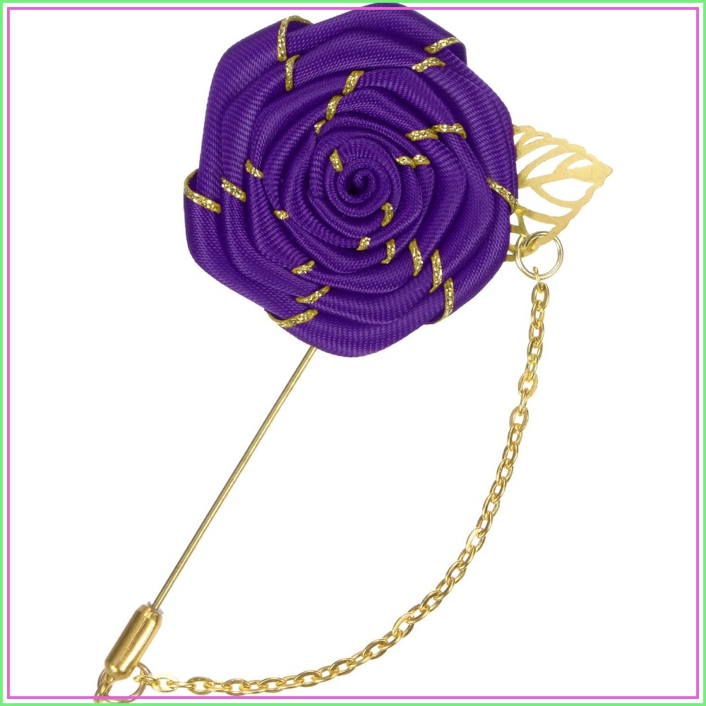 장미 브로치 핀, 금박 장미꽃 브로치, 남성용 웨딩 액 - Men Accessories Brooch 리뷰 및 가격
