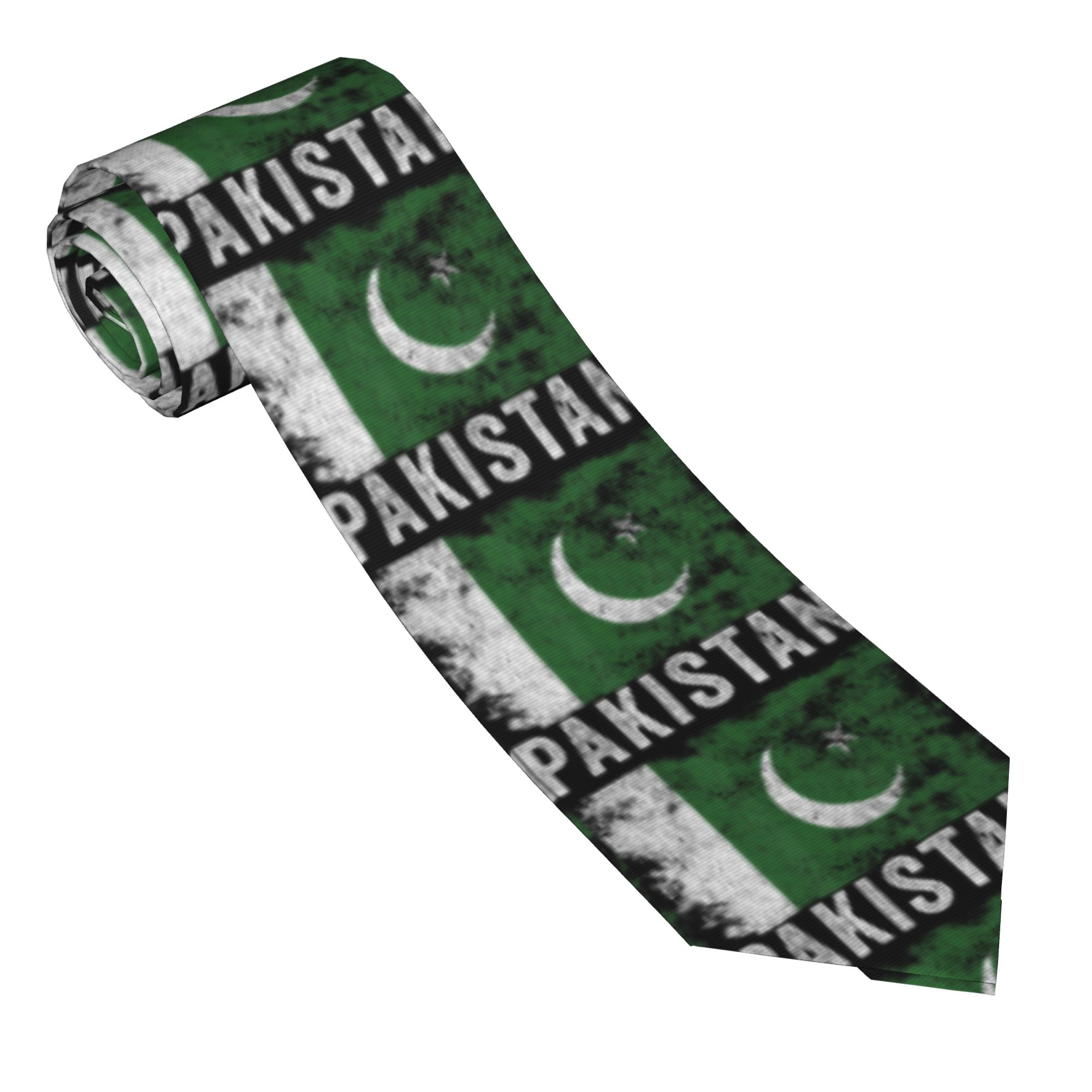 파키스탄 국기 디스트레스드 파키스탄 국기 넥타이 그래픽 - Men Accessories In Pakistan 리뷰 및 가격