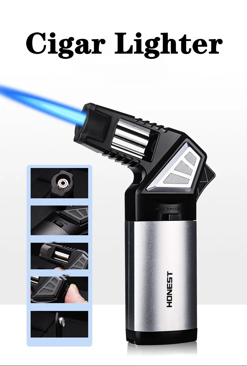 튼튼한 금속 다용도 야외 방풍 부탄 가스 라이터 터보  - Lighter Windproof 리뷰 및 가격